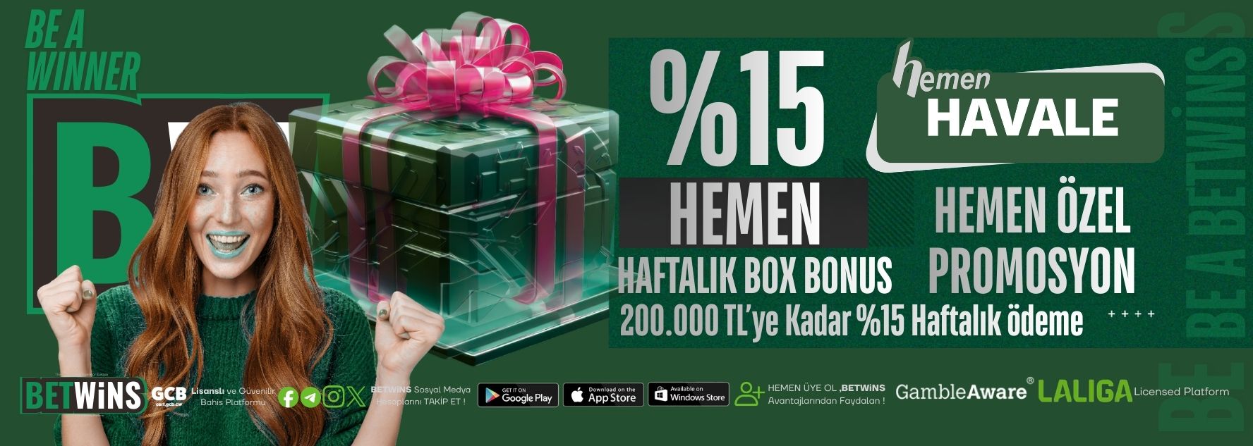BETWİNS HEMEN %15 HAFTALIK