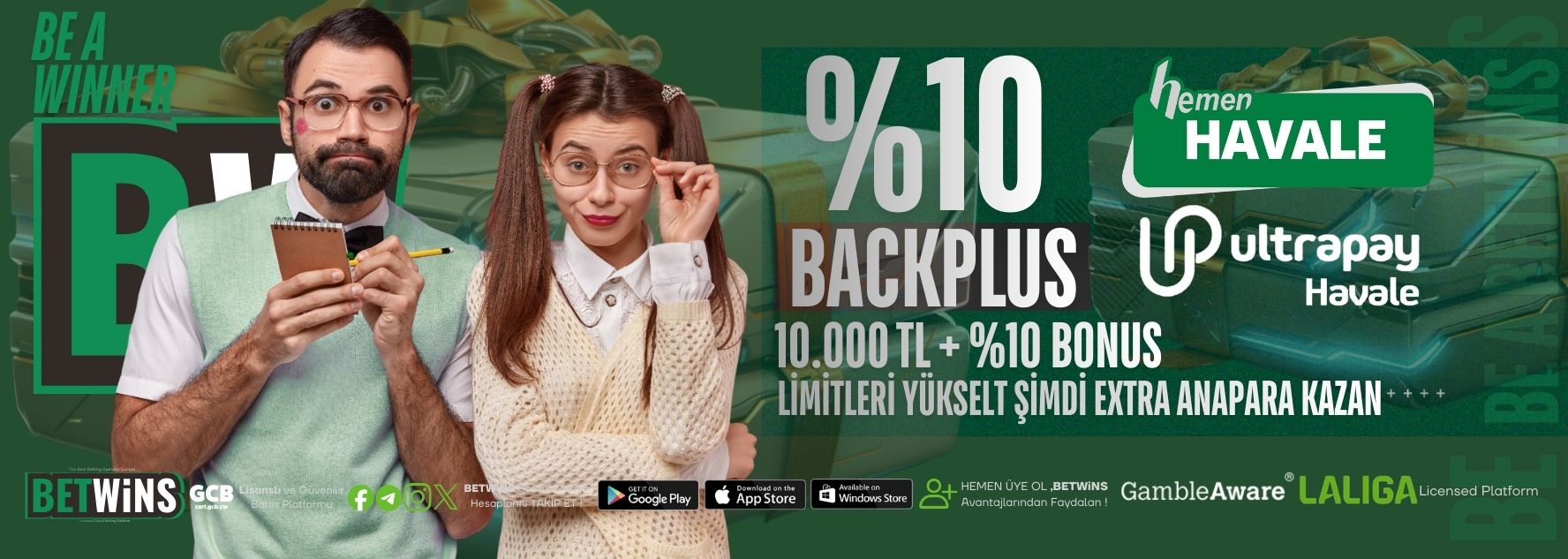 BETWİNS BACKPLUS %10 ÇEVRİMSİZ
