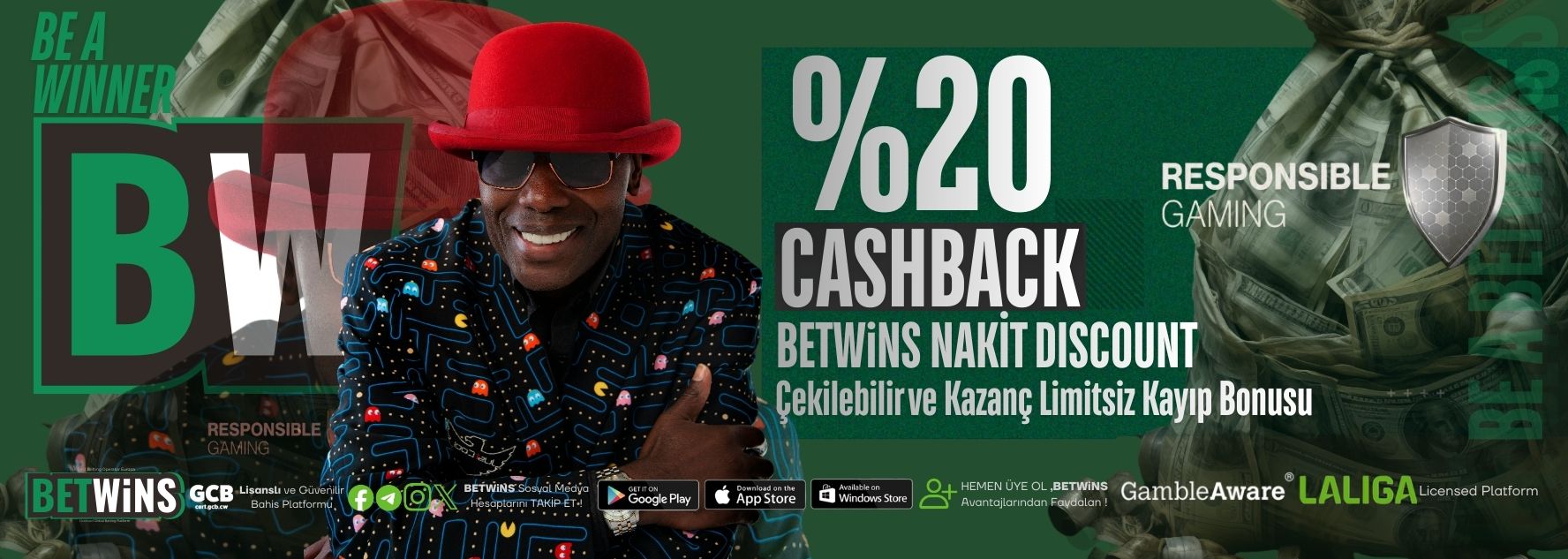 BETWİNS %20 STANDART KAYIP BONUSU